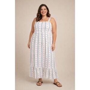 Floral Dress Size Large Midi Maxi Summer Spring